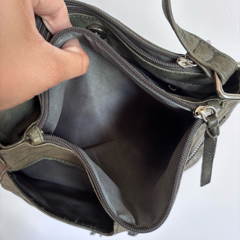 ⭐️⭐️⭐️Great American Leather Works green and black Leather purse - Picture 6 of 13